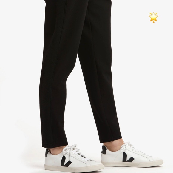 NWT SIZE XL LOLE MASSI ANKLE PANTS TROUSERS BLACK ATHLEISURE TRACK PANTS - Picture 6 of 9